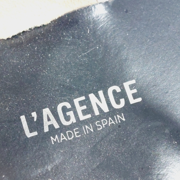 New L'agence Brown Snakeskin Ankle Strap Leather Flat Sandals H 573 - Picture 9 of 11